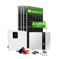 8kw 10kw 12kw güneş sistemi lityum pil ile hibrid güneş ev sistemi enerji depolama fotovoltaik sistemler