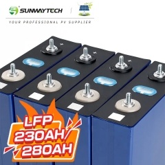 Sunway Lityum Pil Hücresi Güneş Paneli 3.2V 230ah 280ah Şarj Edilebilir Pil Hücreleri